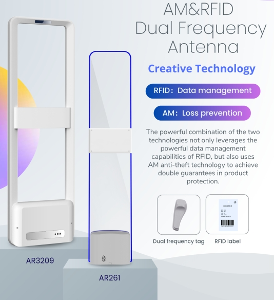 AM + RFID қосарлы жиіліктің есігі, аяқ киім мен киім дүкендеріне ұсынылады!